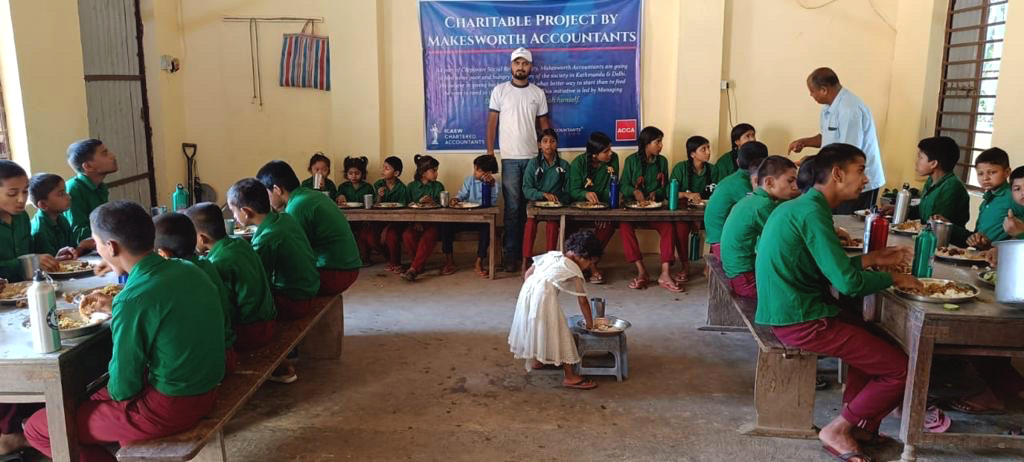 Feeding School Kids with Autism at Shree Janata Prathamik Vidhyalaya of Haripur-9, Sarlahi, Nepal