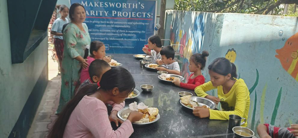 Feeding the marginalised children in Sarlahi Nepal